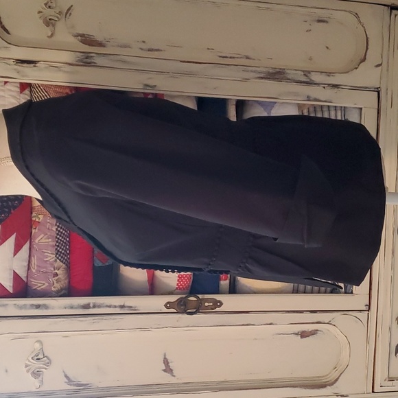 Adorable Willi Smith Lined Black Jacket with 3/4 Sleeves, Small - Picture 3 of 8